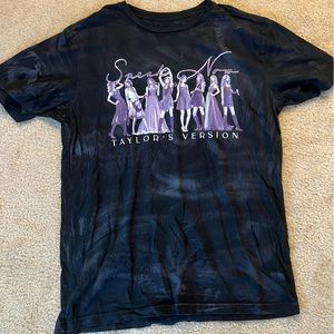 Official Taylor Swift Speak Now Taylor’s Version Eras Tie Dye Tee Navy Purple L